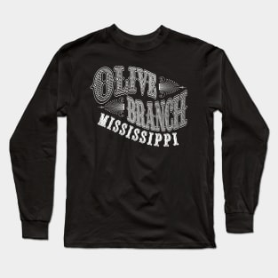 Vintage Olive Branch, MS Long Sleeve T-Shirt